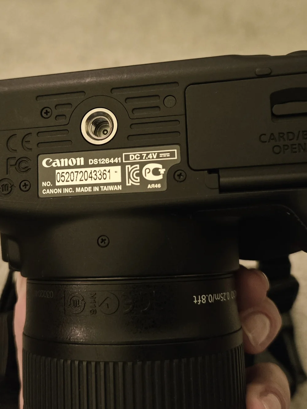 Canon EOS Rebel SL1 Black DSLR Camera with 18-55mm Lens